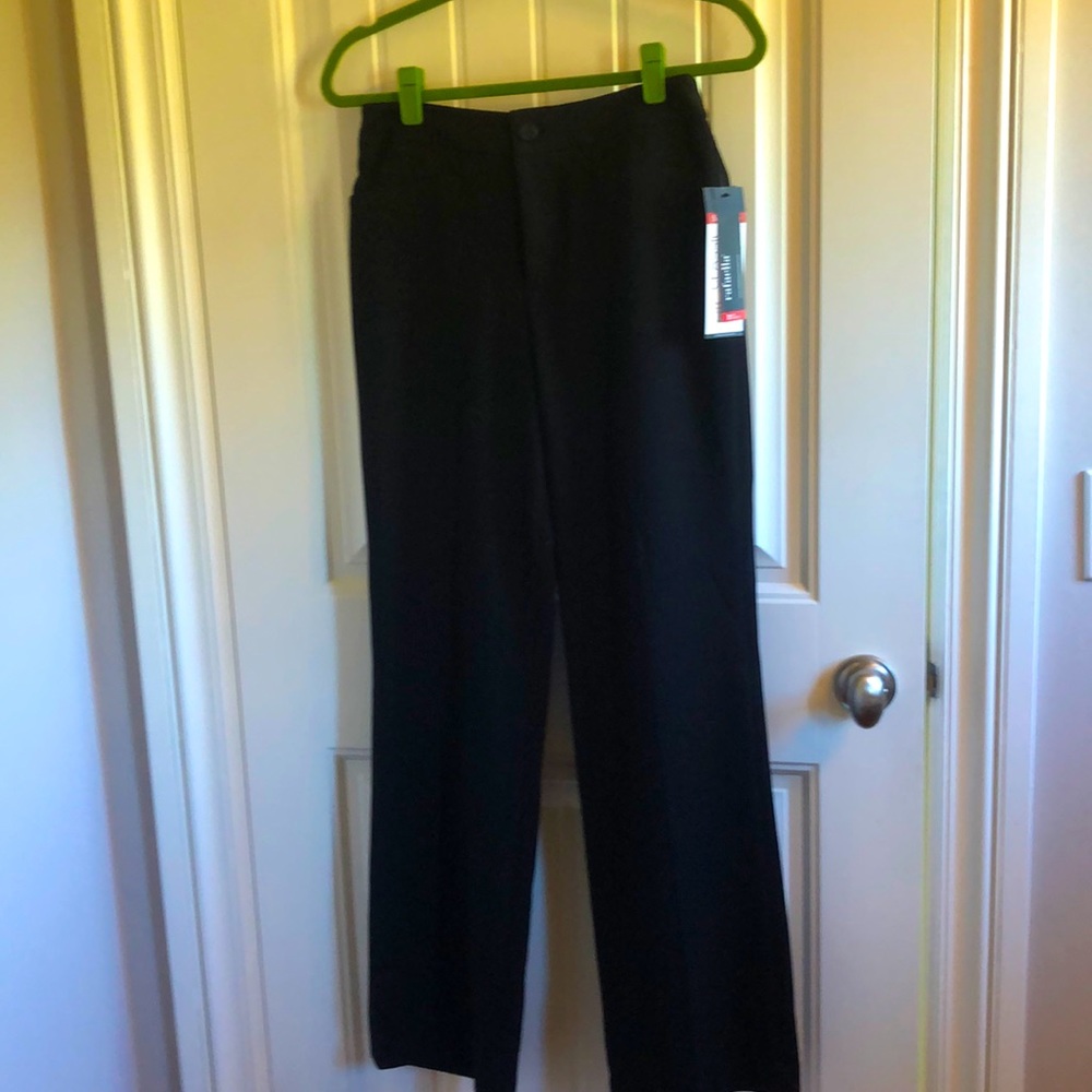 New Rafaella slimming classic black pants. Never worn tags on. Size 6